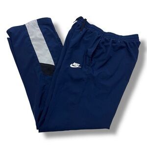 Nike Navy Paneled Track Pants